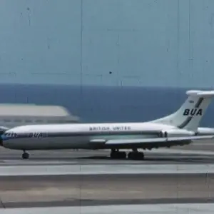 BUA plane taking off