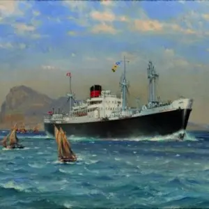 Painting of Clan Mactaggart by Charles E. Turner