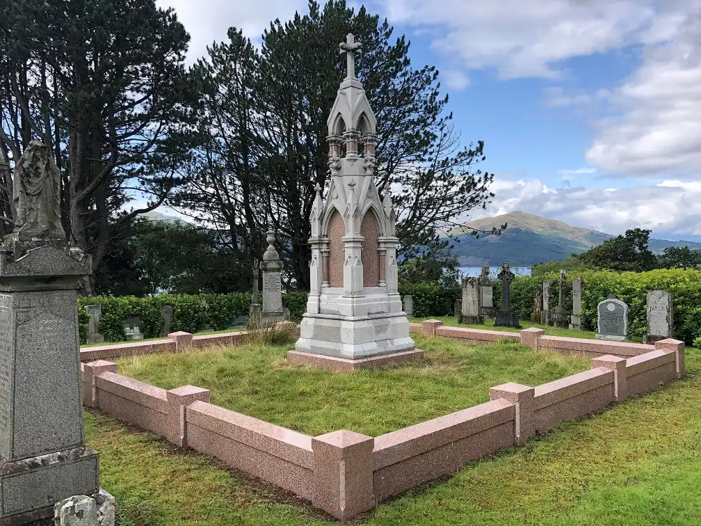 View from the Cayzer burial plot towards Loch Long